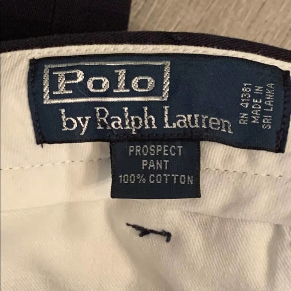 Polo Ralph Lauren 36x26 NWT Navy Blue Prospect Flat Front Pants - Picture 4 of 5